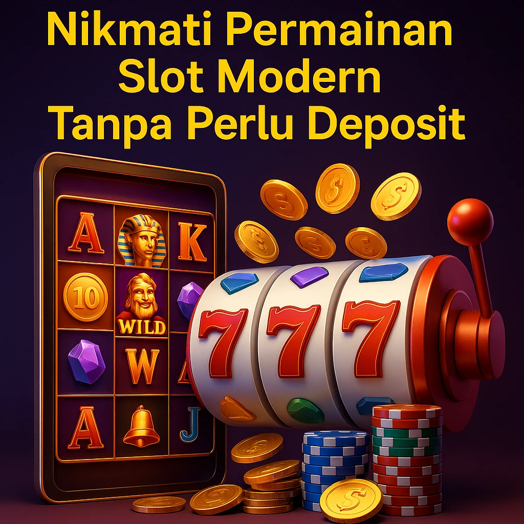 Slot modern 3D dengan simbol 777 dan koin emas – permainan tanpa deposit di GOCAP4D