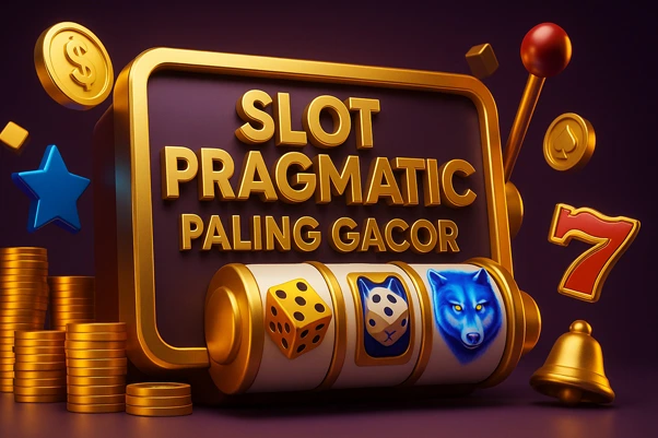 Ilustrasi 3D slot Pragmatic paling gacor dengan nuansa mewah, menampilkan simbol jackpot, koin emas, dan animasi modern sebagai representasi game wajib main.